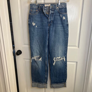 Women's Free People Jeans, Blue, S 27 nwt straight leg